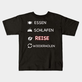 ESSEN SCHLAFEN REISE T-SHIRT Kids T-Shirt